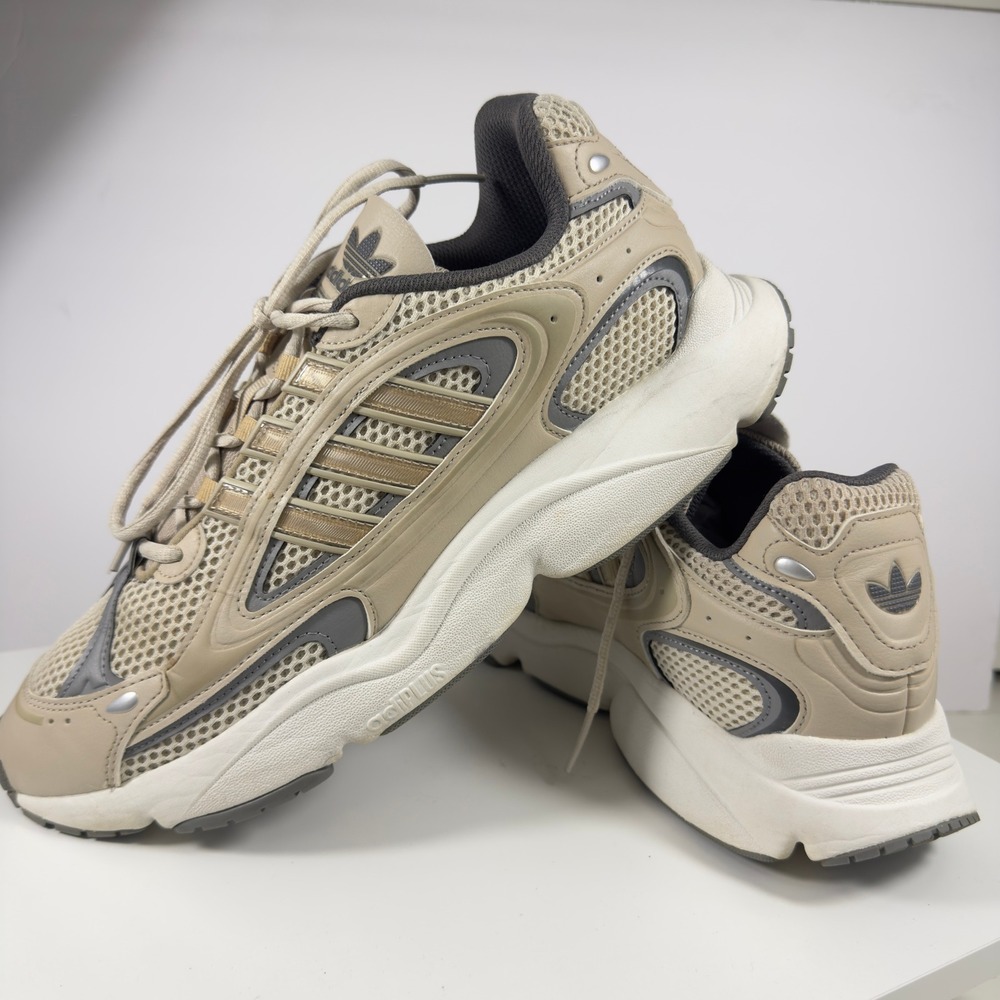 Adidas Ozmillen Sneakers Mens Size 13 Sand Grey IE3517 Adiplus Chunky Dad Shoes